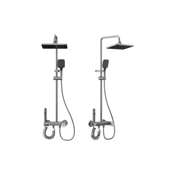 Nowoczesny zestaw Prysznicowy Kolumna Natryskowy Deszczownica, REGULOWANY